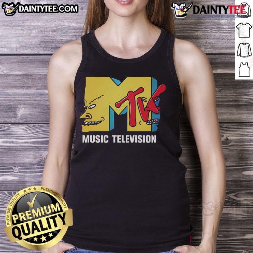 Funny MTV Music Television tank top featuring vibrant graphics and playful designs, perfect for music lovers and casual wear.