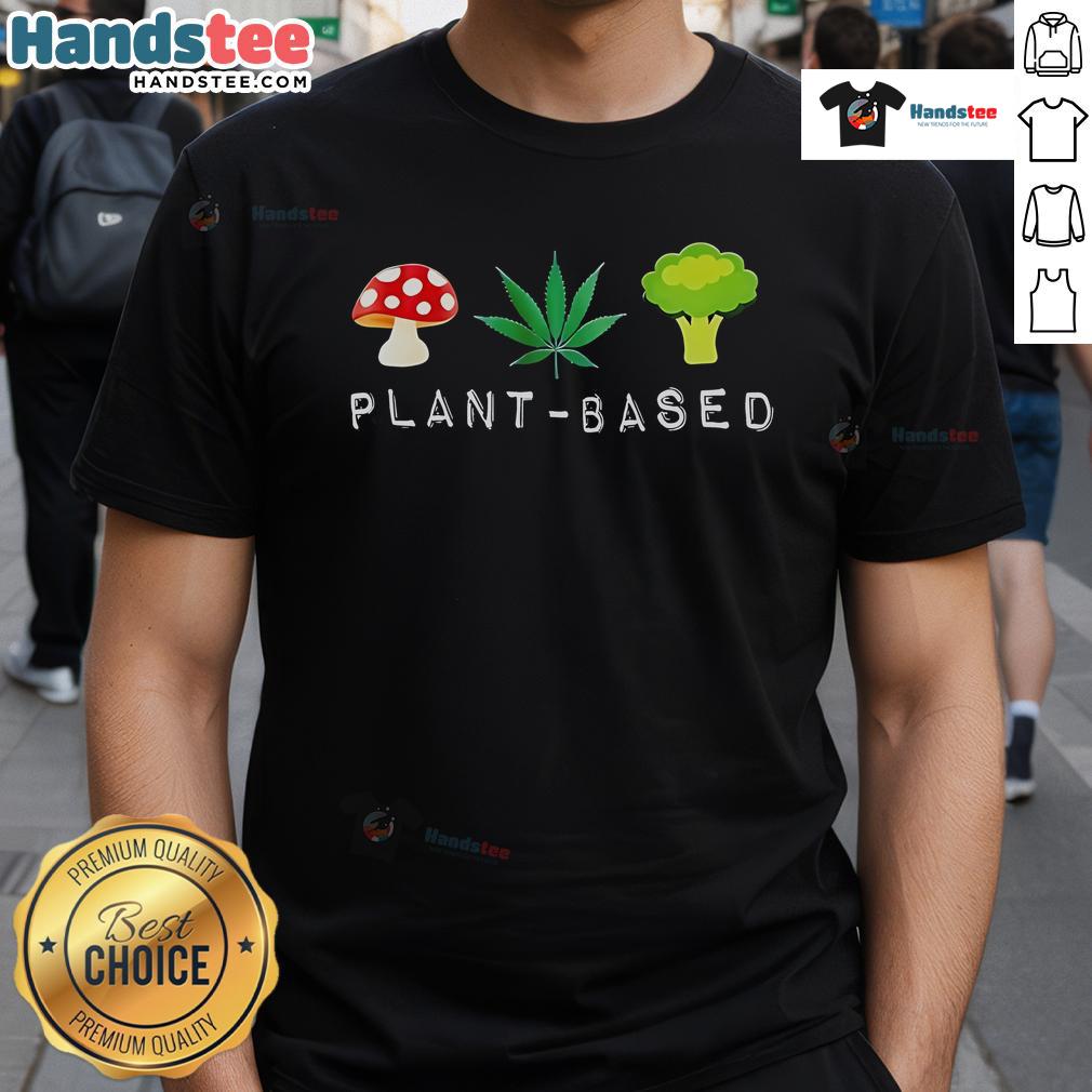 Funny Plant Based Red Mushroom Weed Broccoli T Shirt Funny plant-based red mushroom weed broccoli t-shirt featuring vibrant graphics and a quirky design for eco-friendly fashion.