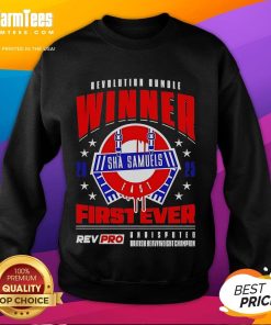 Funny Revolution Rumble Winner 2025 sweatshirt featuring vibrant graphics and playful design for a unique style.