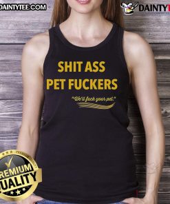 Funny Fuck Your Pet tank top featuring a humorous design, perfect for pet lovers with a sense of humor.