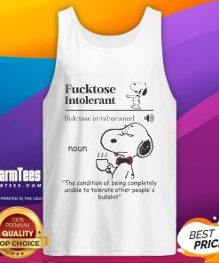 Funny Snoopy tank top design for lactose intolerant fans, featuring a humorous graphic and vibrant colors.