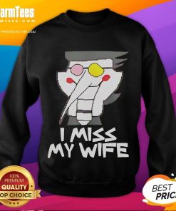 Funny Spamton Deltarune I Miss My Wife sweatshirt featuring a quirky design and vibrant colors, perfect for fans.