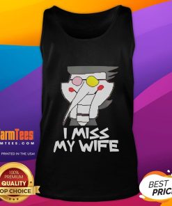 Funny Spamton Deltarune I Miss My Wife tank top featuring a humorous graphic and vibrant colors for fans of the game.