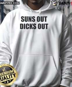 Alt Text: Funny Suns Out Dicks Out Hoodie featuring vibrant graphics and a playful design perfect for summer fun.