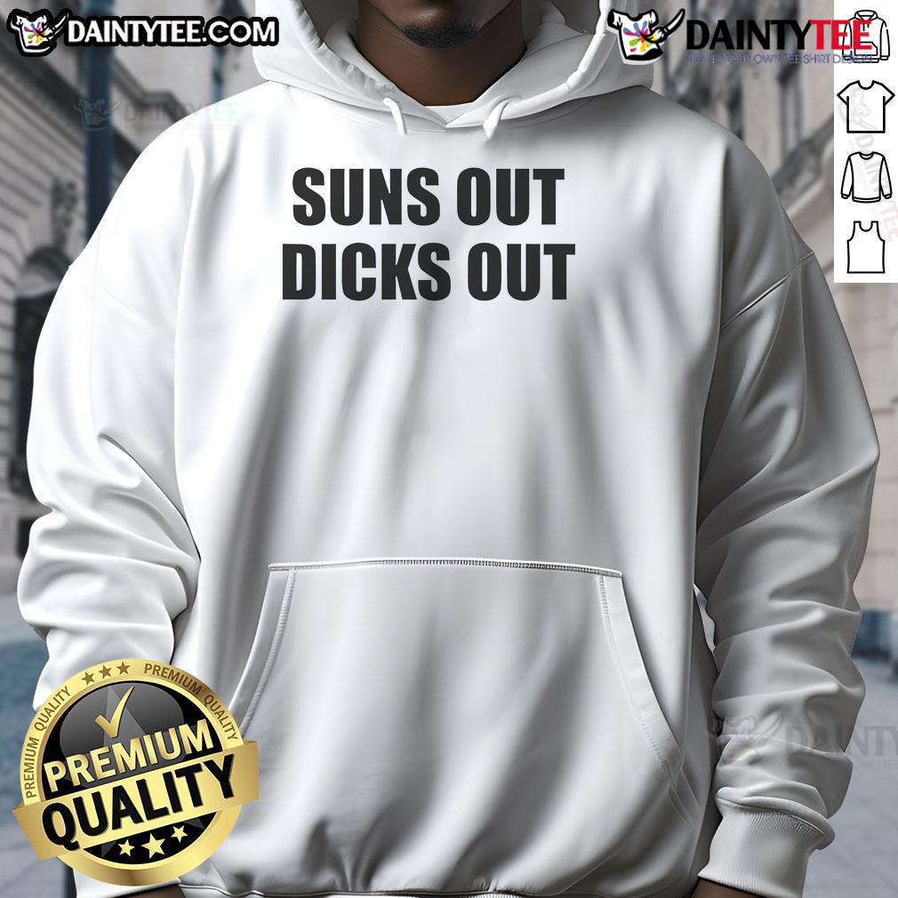 Funny Suns Out Dicks Out Hoodie Alt Text: Funny Suns Out Dicks Out Hoodie featuring vibrant graphics and a playful design perfect for summer fun.