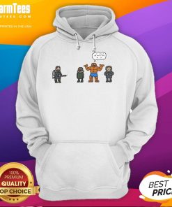 Funny Fantastic Four hoodie featuring a playful design, perfect for fans of Marvel comics and superhero apparel.