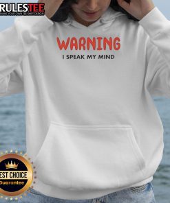 Alt Text: Funny Vegas hoodie featuring 'I Speak My Mind' slogan, designed for bold and humorous fashion lovers.