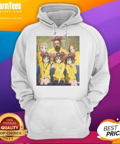 Funny Walter White Breaking Bad hoodie featuring K-On! girls anime design, perfect for fans of both series.