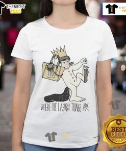 Funny 'Where The Wild Dolls Are' tee featuring whimsical Labubu designs for ladies, perfect for playful fashion lovers.