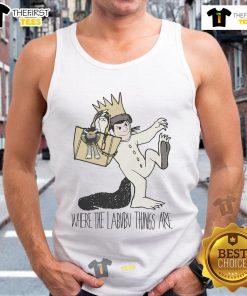 Funny tank top featuring 'Where The Wild Dolls Are' and 'Where The Labubu Things Are' designs, perfect for casual wear.