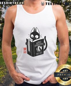 Cute tank top featuring 'Funny World Domination for Cats' design, perfect for cat lovers and humor enthusiasts.