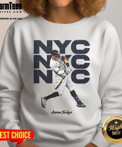 Good Aaron Judge The Bronx Bomber New York Yankees NYC 2025 sweatshirt featuring iconic team colors and logo.