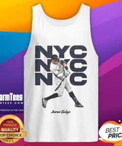 Good Aaron Judge tank top featuring the Bronx Bomber design, perfect for New York Yankees fans in NYC 2025.