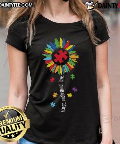 Stylish ladies tee featuring the inspirational phrase 'Good Accept Understand Love' for positive vibes and empowerment.