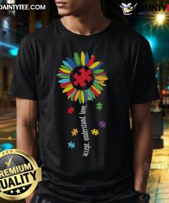Good Accept Understand Love T-Shirt featuring a positive message for self-acceptance and love in stylish design.