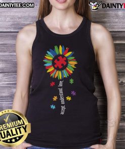 Good Accept Understand Love tank top featuring a stylish design perfect for casual wear and expressing positivity.