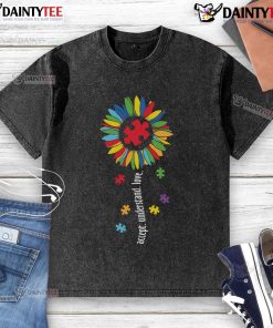 Good Accept Understand Love washed t-shirt in soft cotton fabric, perfect for casual wear and uplifting messages.