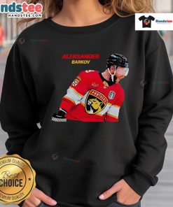 Good Aleksander Barkov Florida Panthers hockey sweatshirt featuring team colors and logo, perfect for fans.