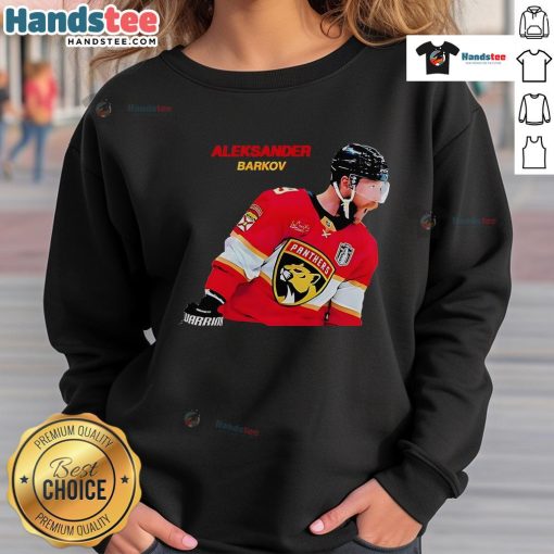 Good Aleksander Barkov Florida Panthers hockey sweatshirt featuring team colors and logo, perfect for fans.
