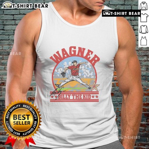 Alt Text: Good Astros Billy Wagner signature tank top featuring Billy the Kid design, perfect for Houston baseball fans.
