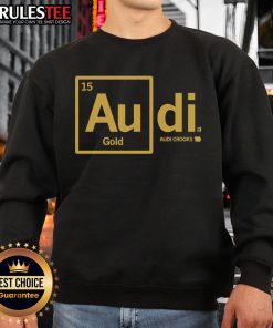 Stylish Good Audi Crooks Gold Sweatshirt featuring a trendy design perfect for casual wear and street fashion enthusiasts.