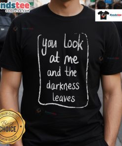 Good Baby Queen You Look At Me And The Darkness Leaves T-Shirt featuring a stylish design and vibrant colors for kids.