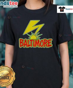 Stylish Good Baltimore Lightning Punk Ladies Tee featuring vibrant graphic design and comfortable fit for casual wear.