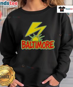 Good Baltimore Lightning Punk Sweatshirt featuring vibrant colors and unique design, perfect for streetwear enthusiasts.