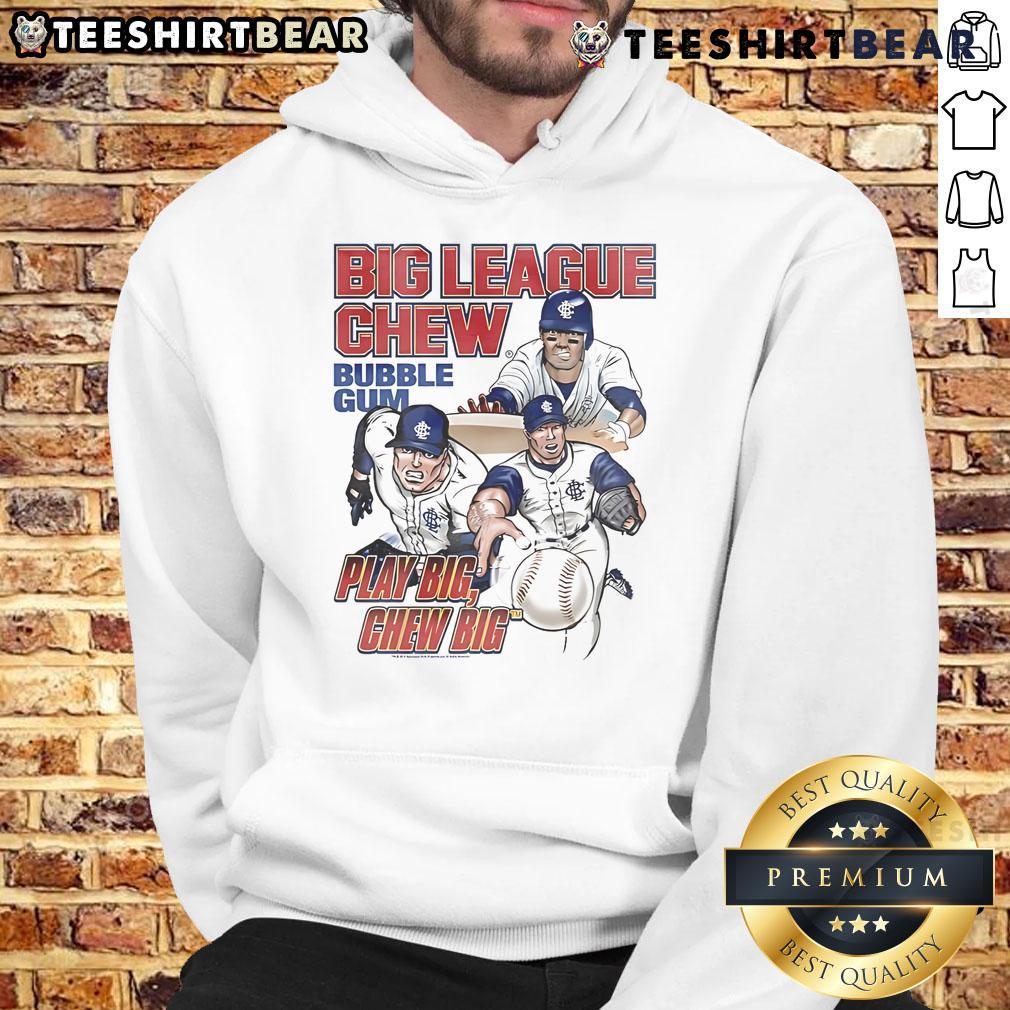 Good Big League Chew Bubble Gum Play Big Chew Big Baseball Hoodie Good Big League Chew Bubble Gum hoodie featuring vibrant baseball graphics, perfect for fans of Big Chew and baseball.