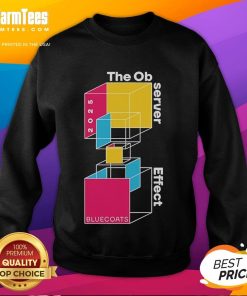 Alt Text: Good Bluecoats The Observer Effect sweatshirt featuring colorful building blocks design for a stylish casual look.