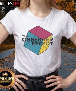 Good Bluecoats The Observer Effect Tour ladies tee featuring vibrant design and stylish fit for fans of the Bluecoats.