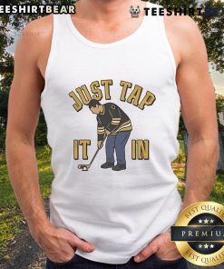 Alt Text: Good Boston Just Tap It In Golf Tank Top for stylish golfers, featuring a fun design perfect for summer outings.