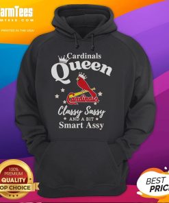 Good Cardinals Queen classy sassy and a bit smart assy logo hoodie featuring a stylish design for fans and trendsetters.