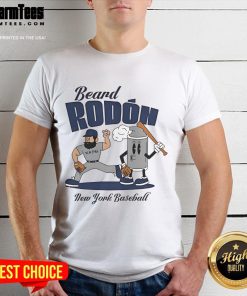 Good Carlos Rodn New York Yankees baseball player wearing a Mid Summer T-shirt showcasing his beard and team spirit.