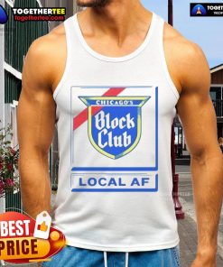 Good Chicago Block Club Local AF Tank Top in vibrant colors, perfect for summer outings and community events.