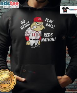 Good Cincinnati Reds hoodie featuring a frog, perfect for showing Reds Nation spirit while playing ball.