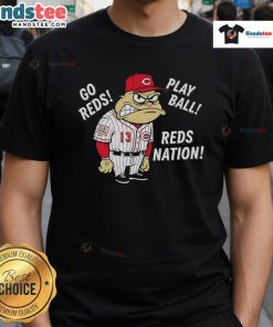 Good Cincinnati Reds Frog Go Reds Play Ball Reds Nation T-Shirt featuring a playful frog design and vibrant team colors.