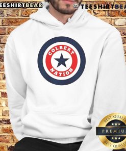 Good Colbert Nation Stephen Colbert 2025 logo hoodie featuring vibrant design and comfortable fit for fans.
