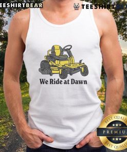 Good Cub Cadet We Ride at Dawn tank top featuring a vibrant graphic design, perfect for outdoor enthusiasts.