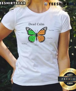 Good Dead Calm Butterfly Ladies Tee featuring a vibrant butterfly design on a soft fabric, perfect for casual wear.