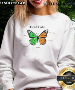 Good Dead Calm Butterfly Sweatshirt featuring a colorful butterfly design on a cozy, stylish sweatshirt for casual wear.