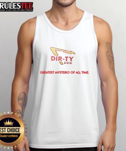 Good Dirty Dom Greatest Mysterio of All Time tank top featuring bold graphics and vibrant colors for wrestling fans.
