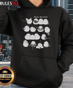 Good Douki I'm a Long-Tailed Tit hoodie featuring a colorful bird design, perfect for casual and wildlife lovers.