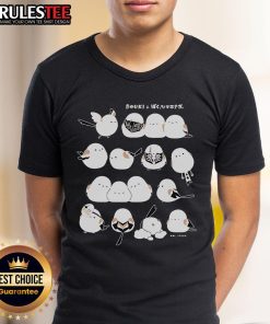 Alt Text: Good Douki I'M A Long-Tailed Tit T-Shirt featuring a colorful bird design, perfect for nature lovers and casual wear.