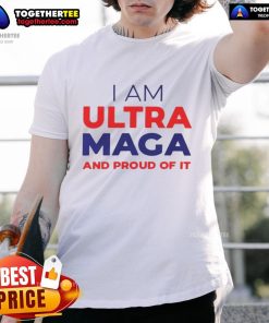 Good Elise Stefanik 'I Am Ultra Maga And Proud Of It' T-Shirt design showcasing patriotic colors and bold text.