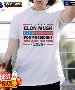 Good Elon Musk For President Make Speed Free Again T-Shirt featuring bold text and a vibrant design promoting freedom.
