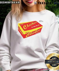 Good Enjoy Chicken Box Sweatshirt featuring a fun chicken graphic, perfect for casual wear and food lovers.