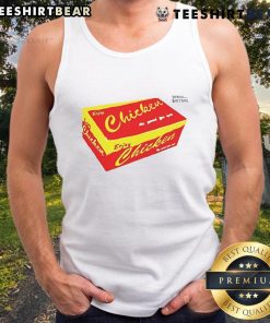Good Enjoy Chicken Box Tank Top featuring a fun chicken graphic, perfect for casual wear and food lovers.