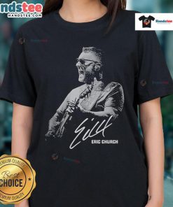 Women wearing Good Eric Church Ladies Tee at Red Rocks Amphitheater, enjoying a concert under the stunning Colorado sky.