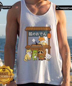 Cute Japanese-style tank top from Good Fox Oden featuring a playful design, perfect for casual summer outfits.